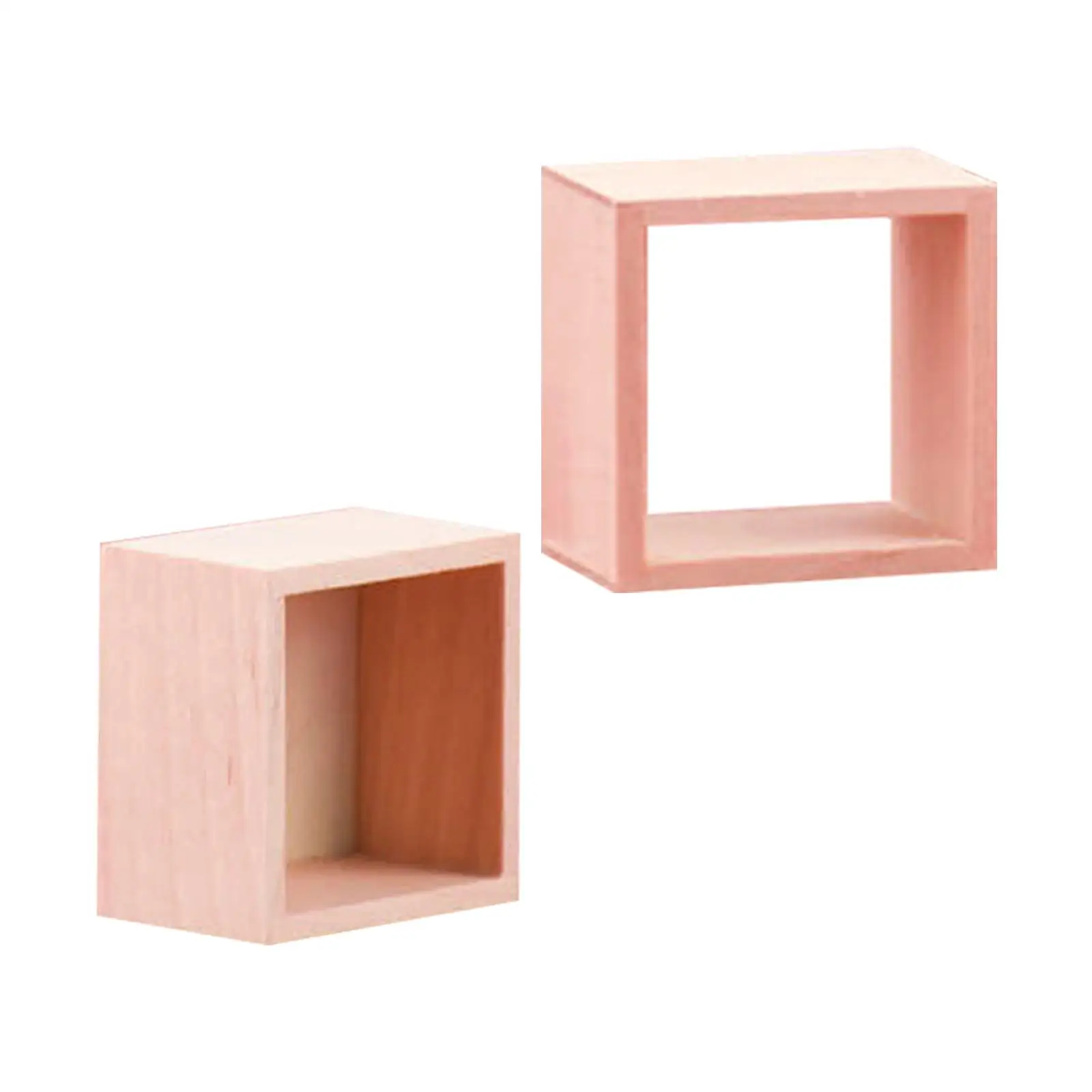 Estantería de pared para casa de muñecas con estantes de rejilla - imagen 5