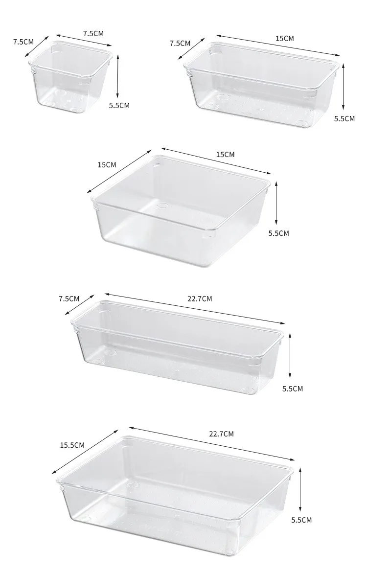 Cajas apilables con tapa para objetos pequeños