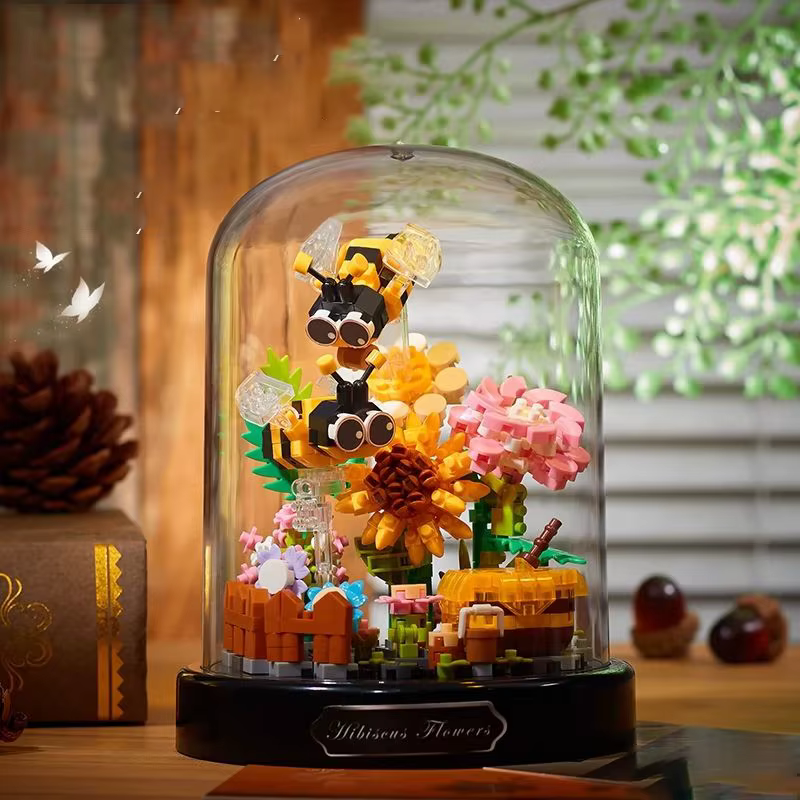 Bloques de construcción de insectos y flores con funda protectora - imagen 5
