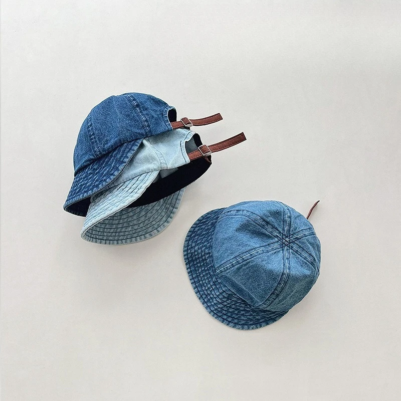 Gorra béisbol mezclilla infantil estilo retro ajustable - imagen 4