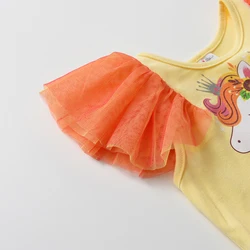 DXTON vestido princesa verano tul elegante para niña