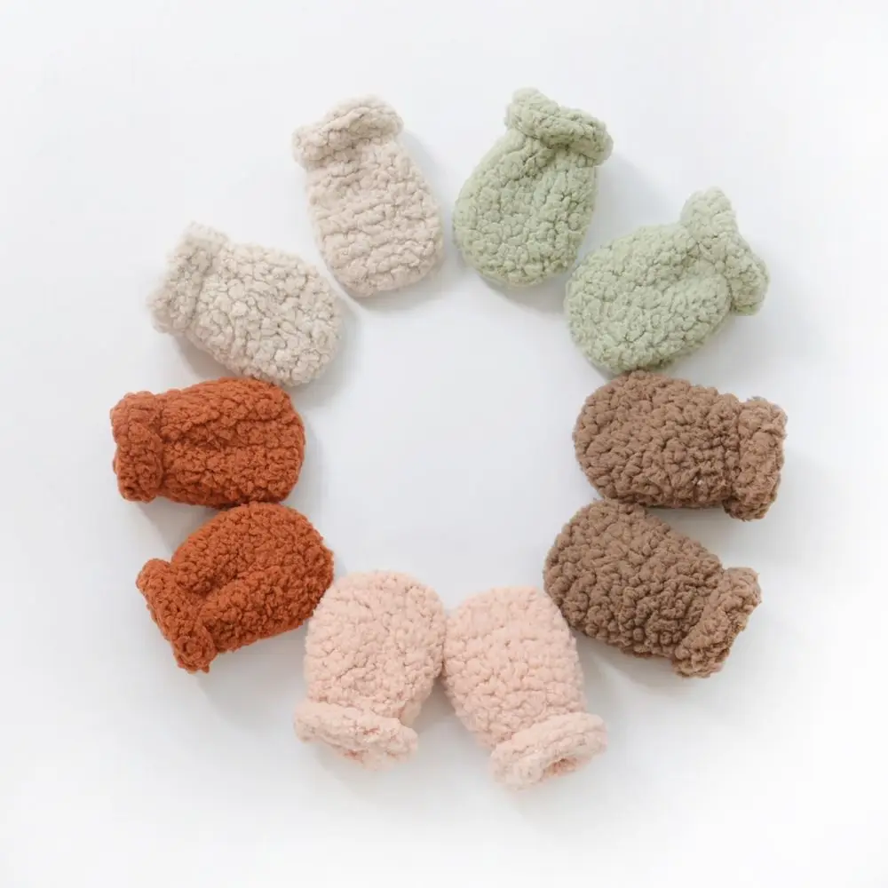 Guantes de lana felpa para niños, suave y cálido invierno - imagen 3