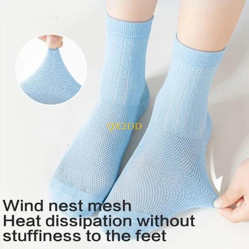QX2D Calcetines tobillo ventilados para niño – Refuerzo talón y punta - imagen 2