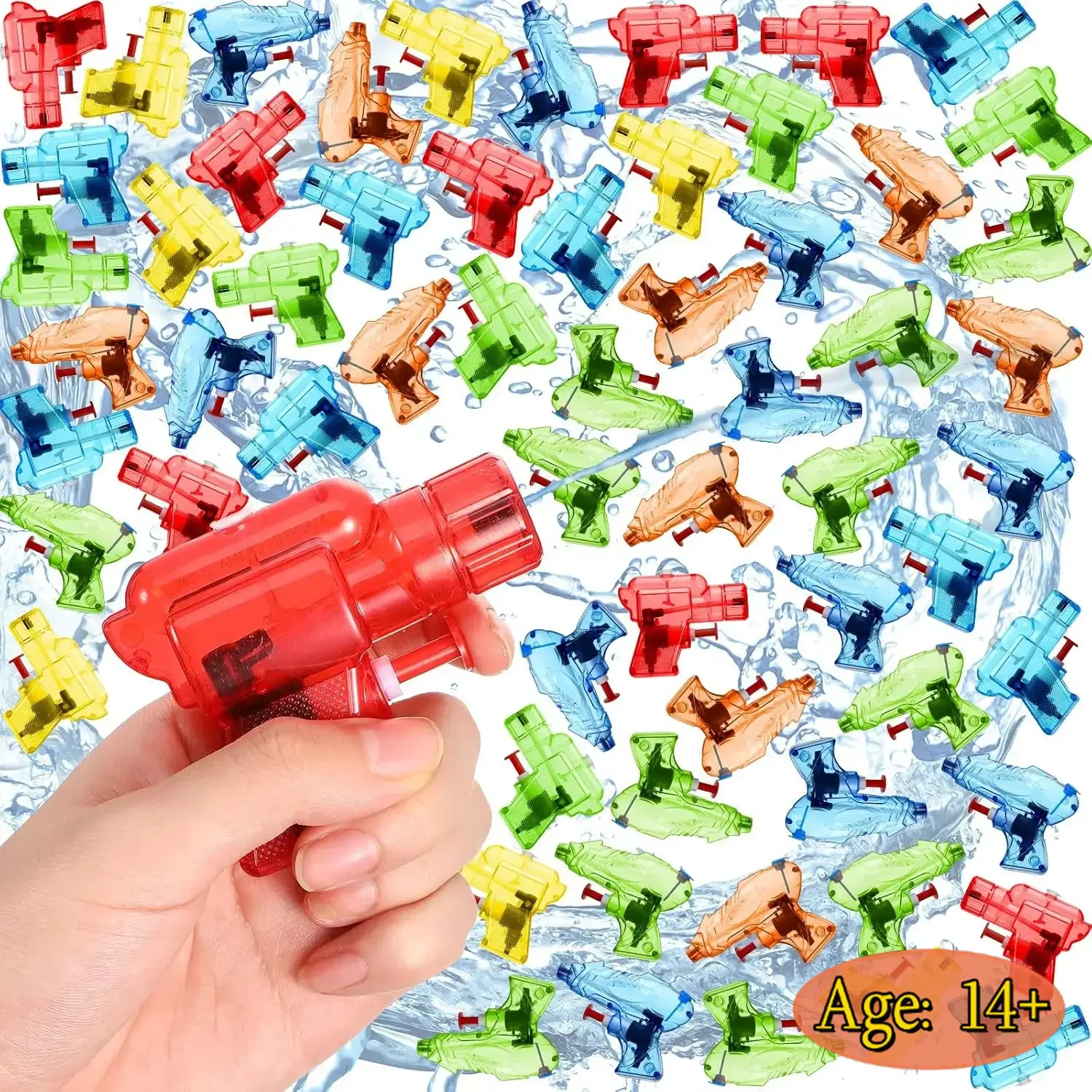 Pistola de agua infantil mini de colores para verano, playa y piscina - imagen 4