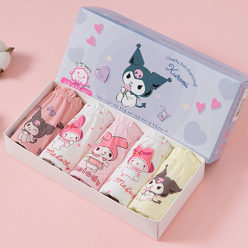 Bragas de algodón Kuromi Melody para niña – Suaves y transpirables