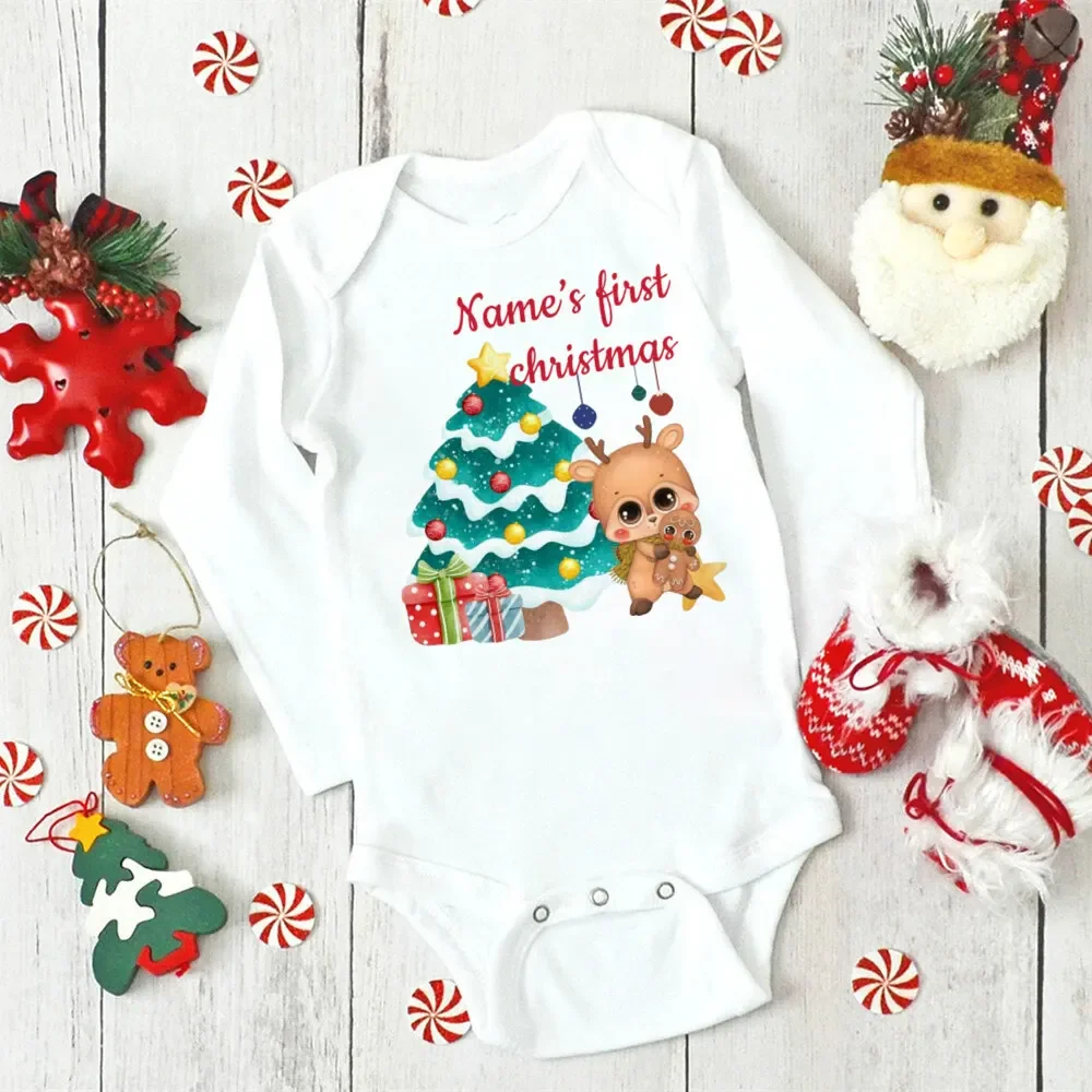 Body de Navidad para bebé con estampado de ciervo - imagen 4