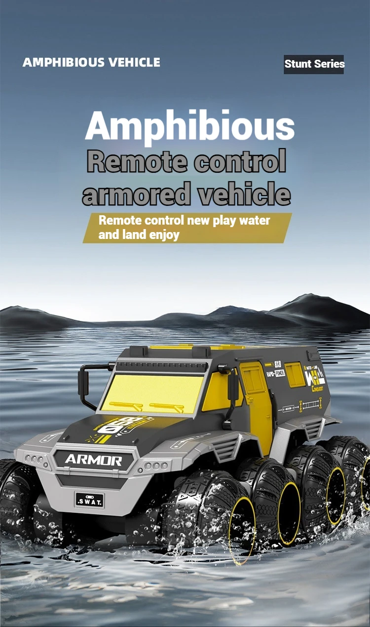 Auto RC anfibio y todoterreno