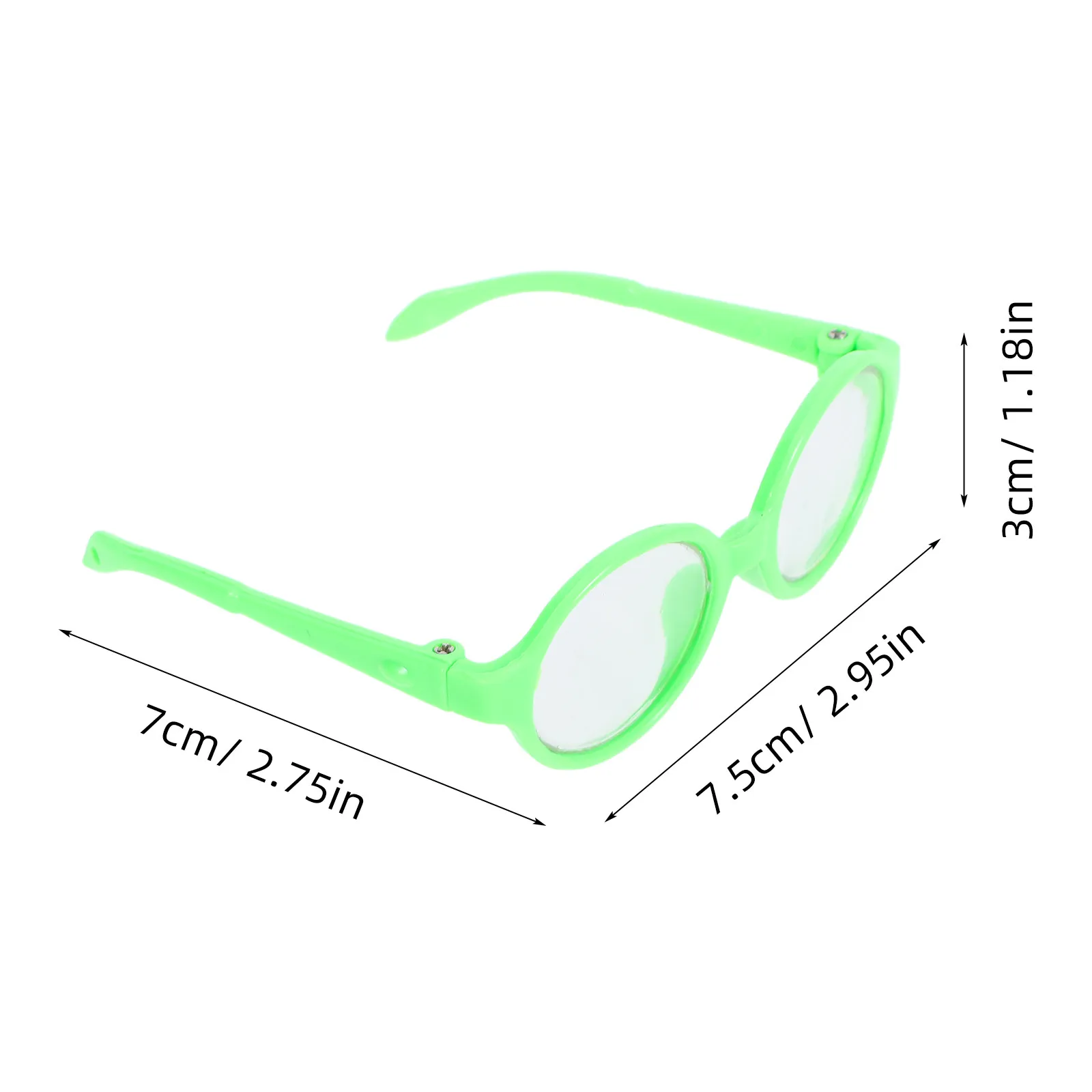 Gafas de plástico ligeras para accesorios