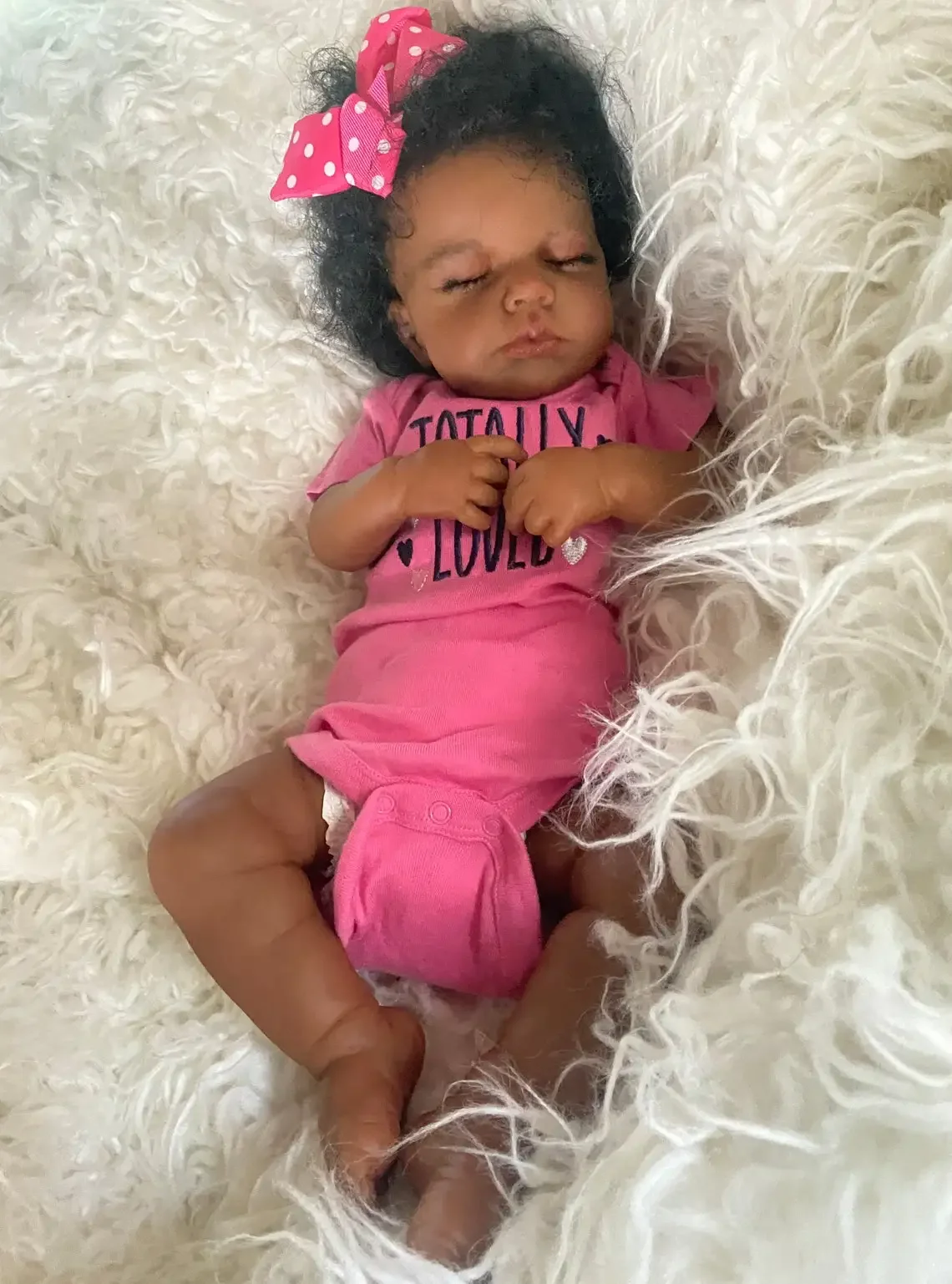 NPK Muñeca Reborn Loulou – Bebé realista piel en 3D - imagen 4