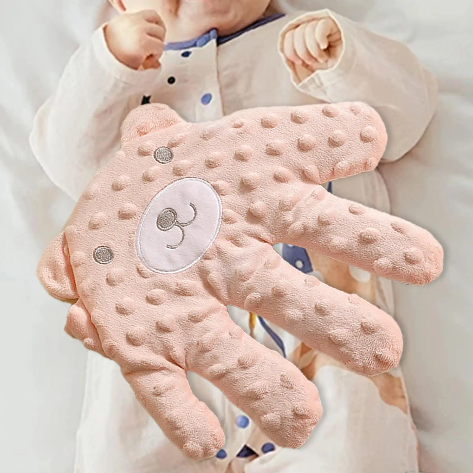Almohada de mano para dormir del bebé, suave y calmante - imagen 4