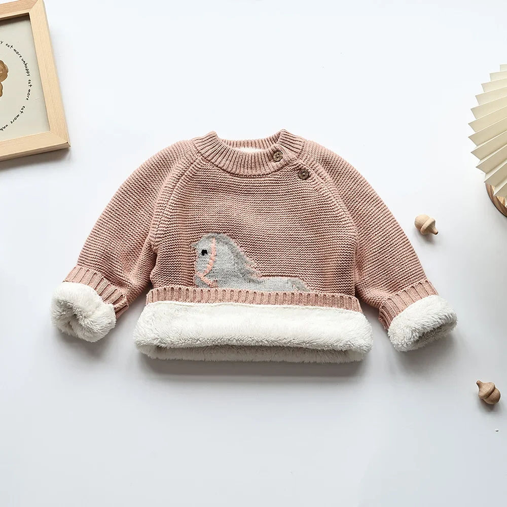 MILANCEL Suéter de invierno con forro polar para niños - imagen 5
