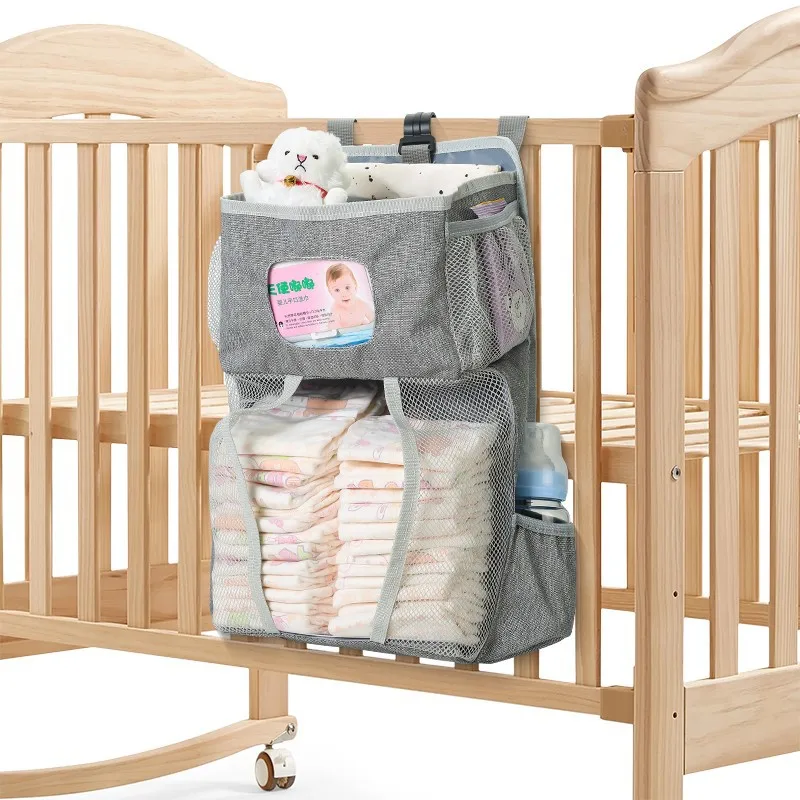 Bolsa colgante cuna para organizar pañales y ropa de bebé - imagen 4