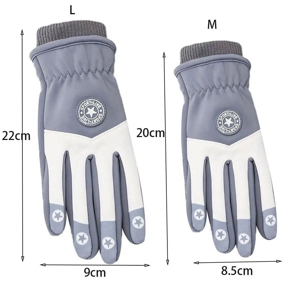 Guantes de invierno antideslizantes infantiles en nailon impermeable