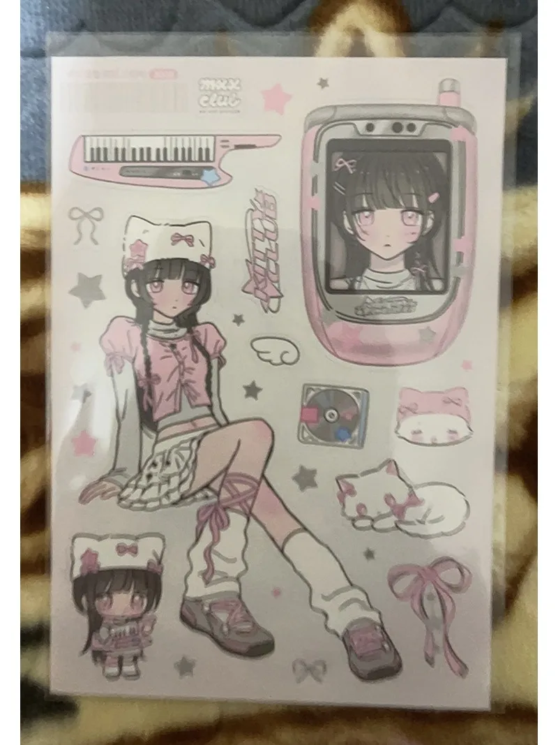 Pegatinas para chicas modernas estilo coreano, personajes dulces - imagen 4