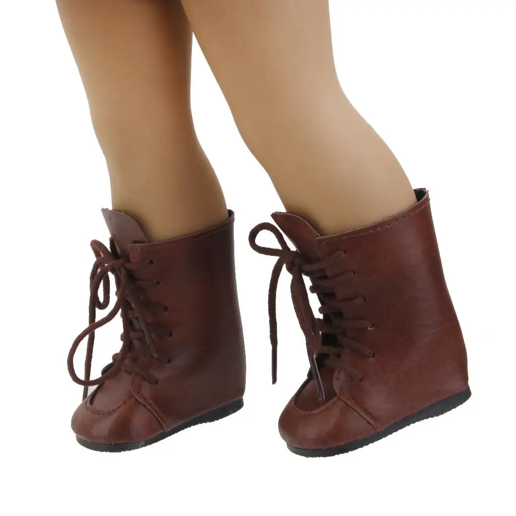 Botas para muñecas con lazo marrón de estilo clásico - imagen 5