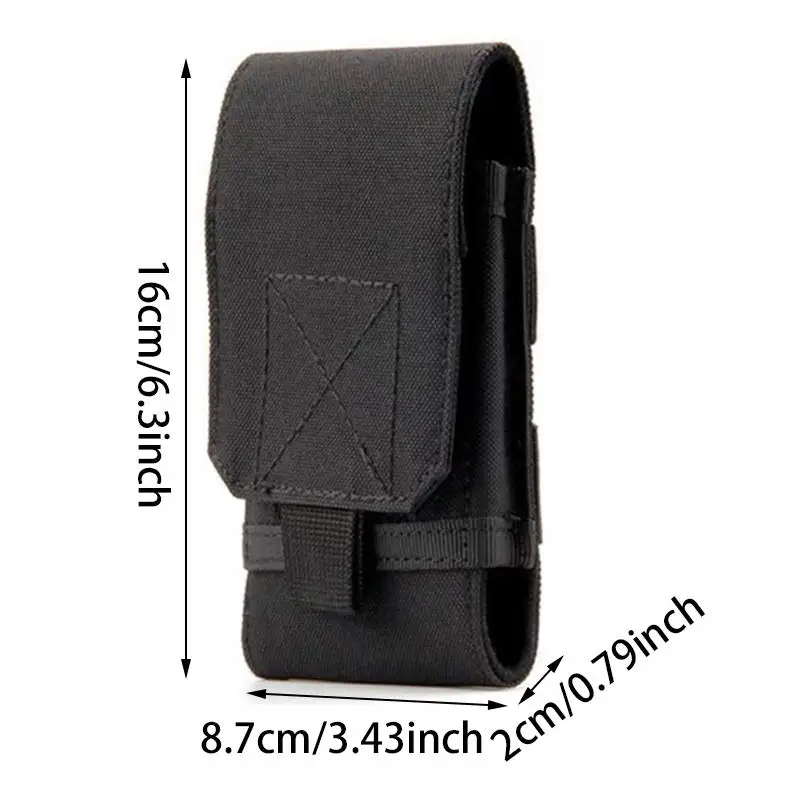 Bolsa Molle para teléfono en uso