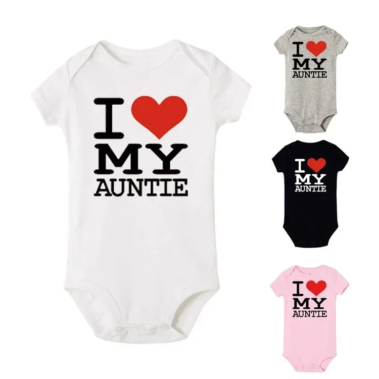 Pelele algodón puro para bebé – Motivos I Love Mom y Dad verano - imagen 2