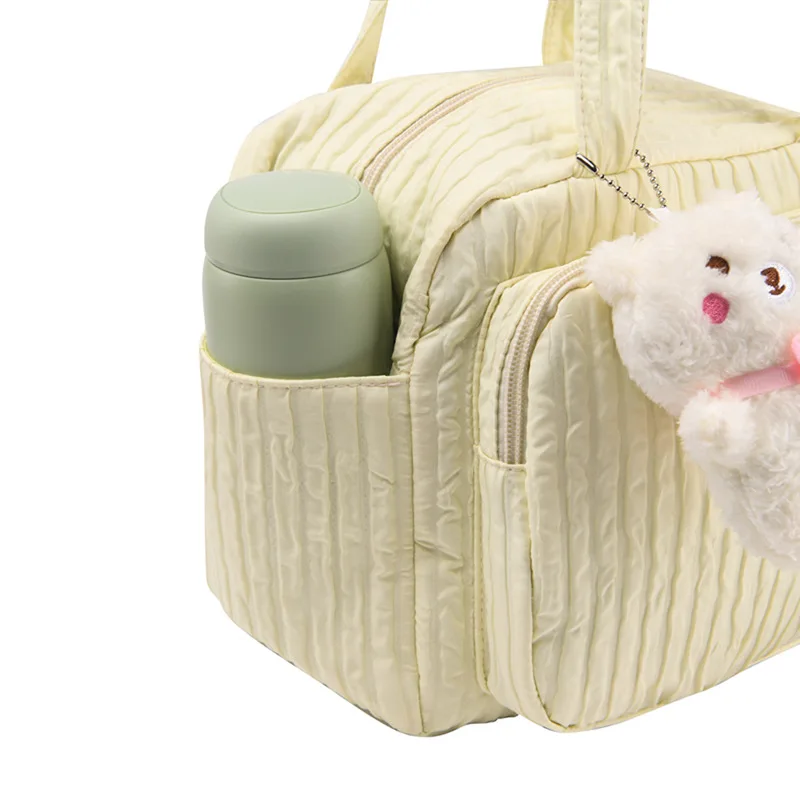 Bolsa para pañales de algodón – Organizador mamá y bebé portátil - imagen 5