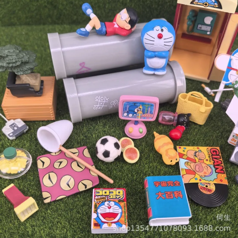 Figura miniatura Doraemon colección, juguete sorpresa caja ciega - imagen 3
