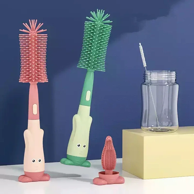 Cepillo de silicona para biberones y pajitas - imagen 4