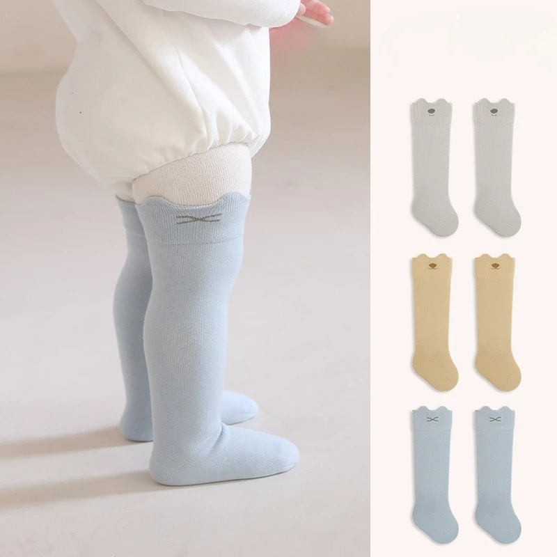 Calcetines largos de algodón para bebé 0-3 años – Suaves y transpirables - imagen 5