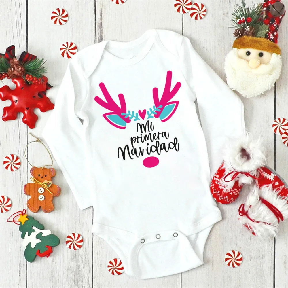 Body My First Christmas de Navidad para bebé recién nacido fiesta - imagen 5