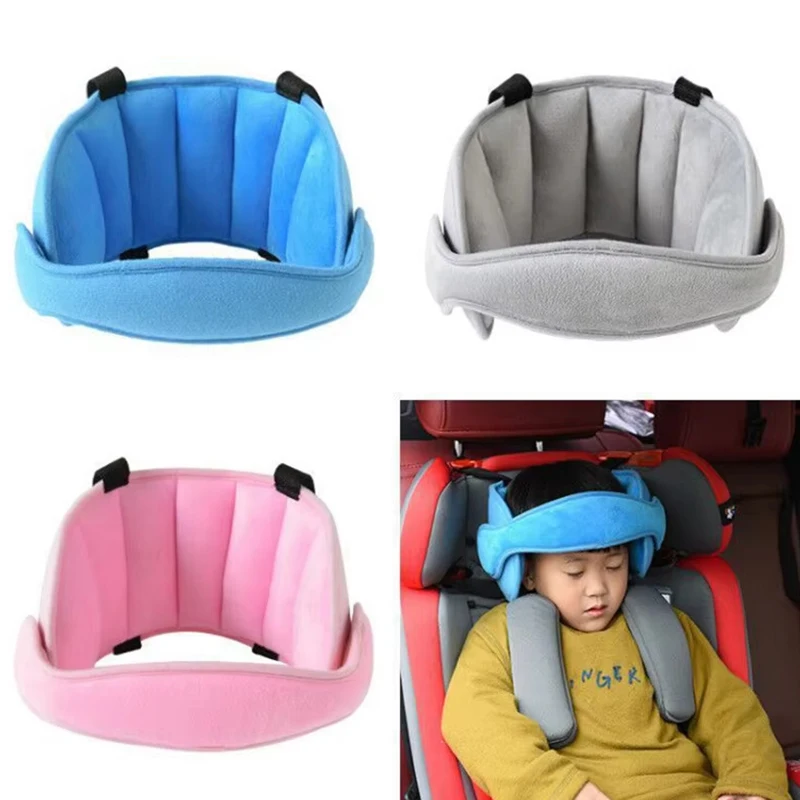 Reposacabezas infantil ajustable y suave para auto, soporte de cabeza