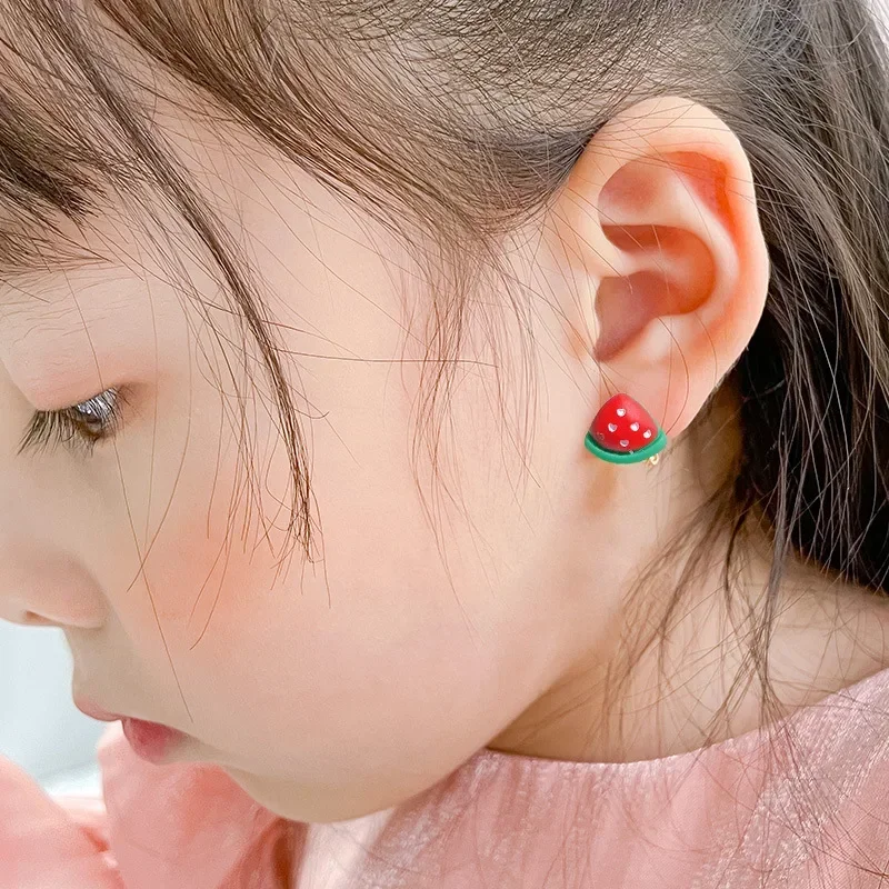 Pendientes flor sin agujero para niñas – Clip cómodo y seguro - imagen 3