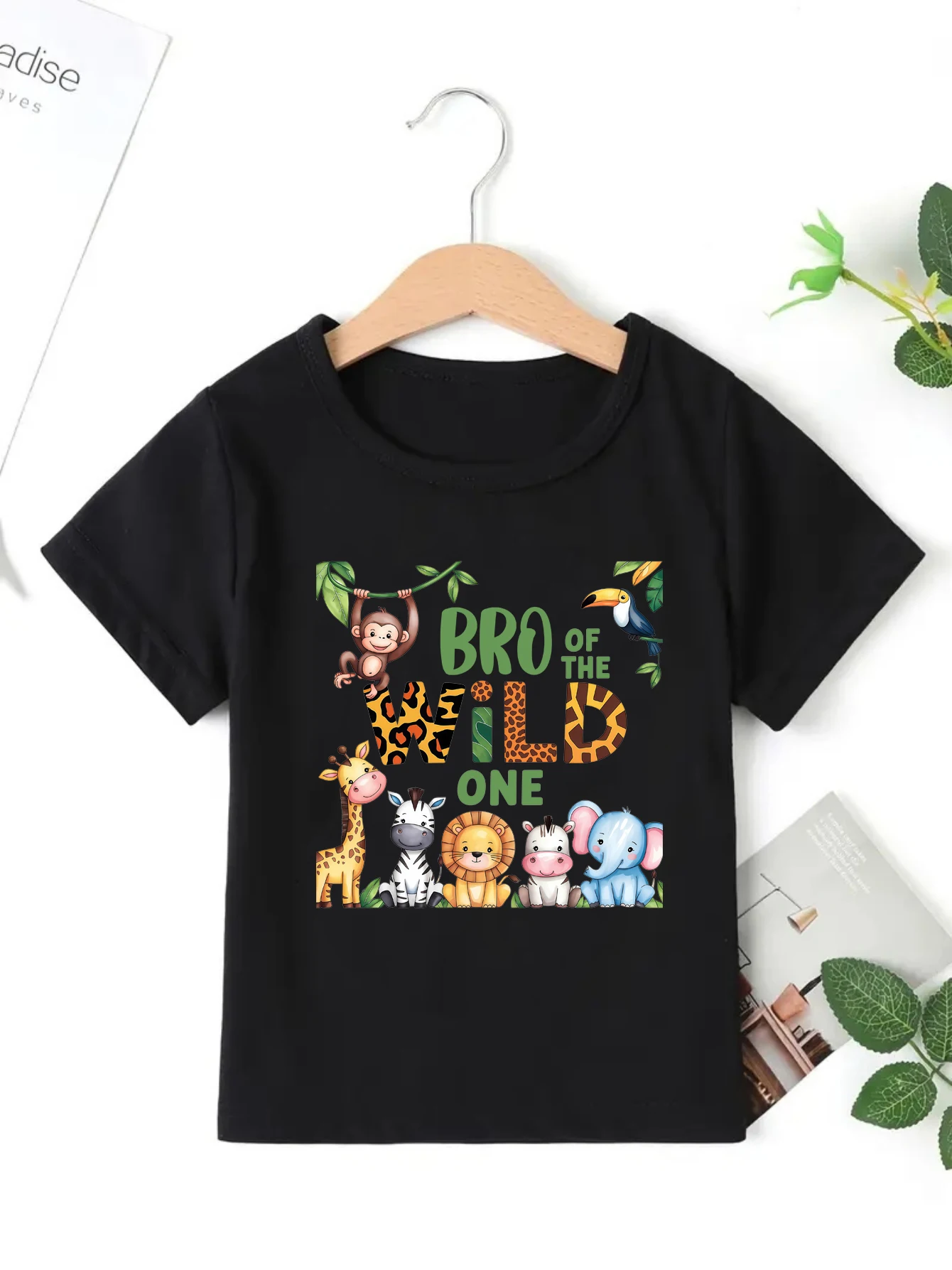 Camiseta infantil animal safari para el primer cumpleaños de niños - imagen 3