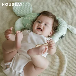 Almohada para bebé con estampado elefante – Doudou táctil de sueño