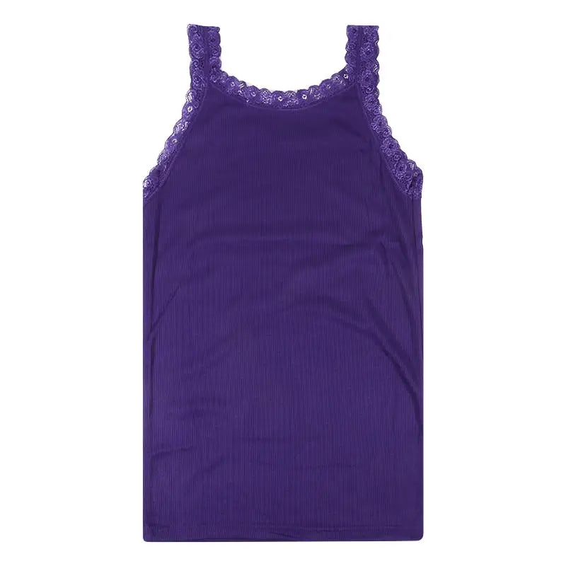 Camisola de encaje sin mangas transpirable y suave para niña - imagen 3
