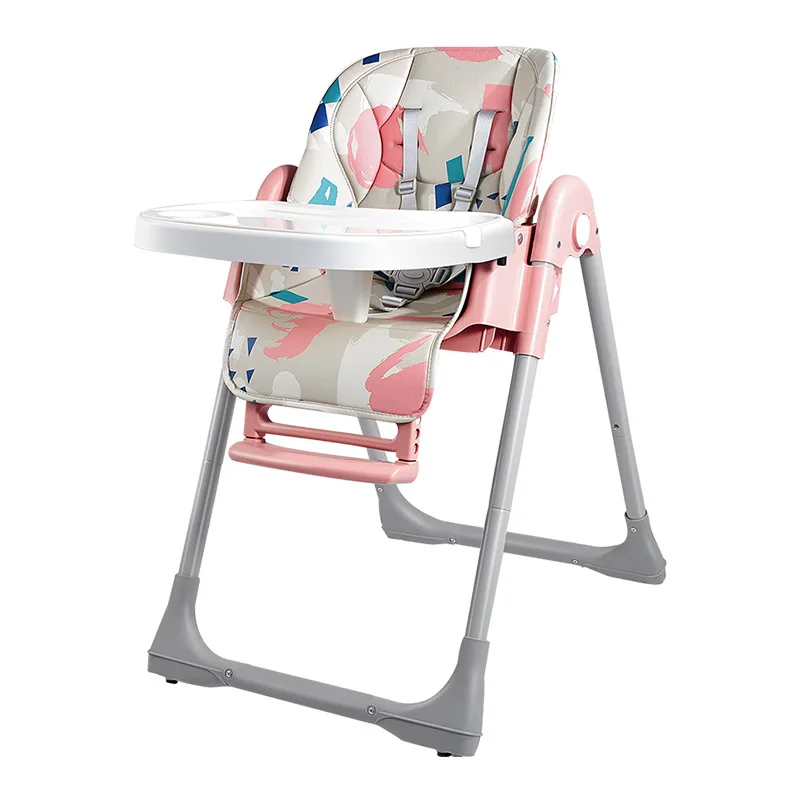 Silla de comedor infantil reclinable multifunción con bandeja - imagen 3