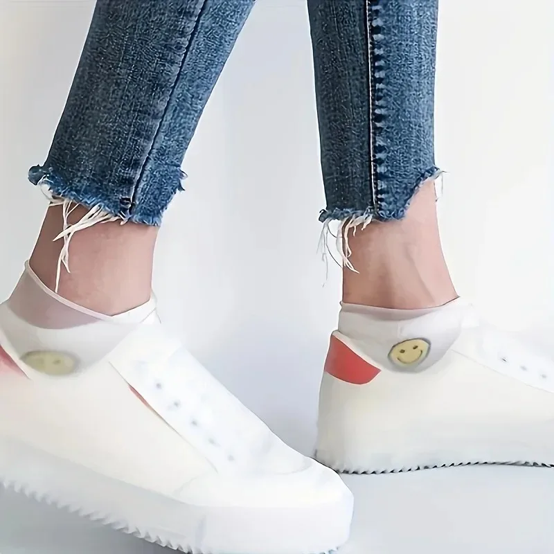 Cubrezapatos impermeables de silicona reutilizables para lluvia - imagen 3