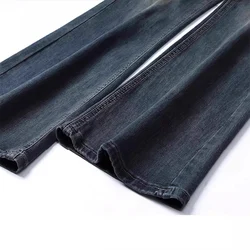 Jeans premamá vaqueros acampanados con cintura elástica y cordón