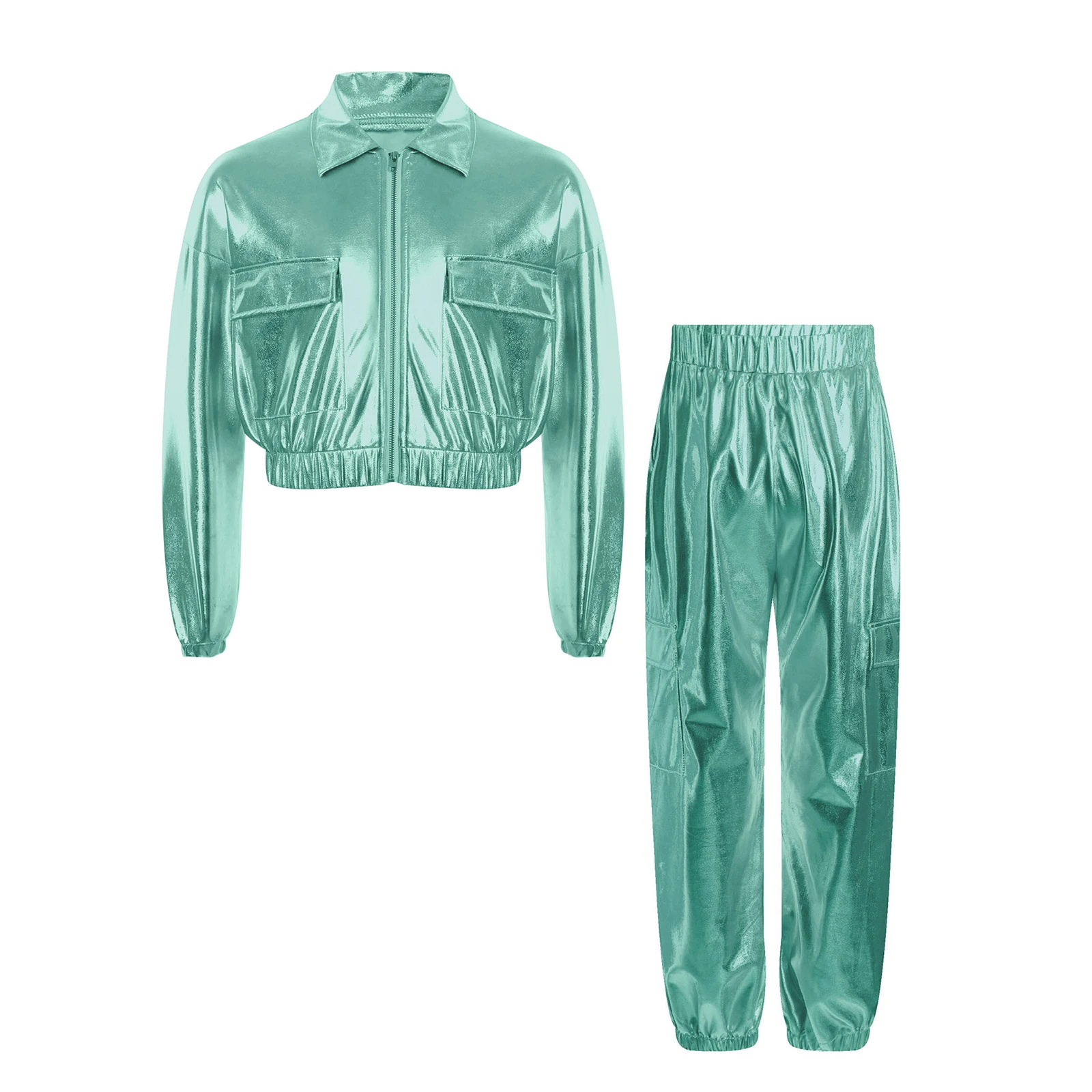 Detalle de la chaqueta y pantalones del traje TiaoBug