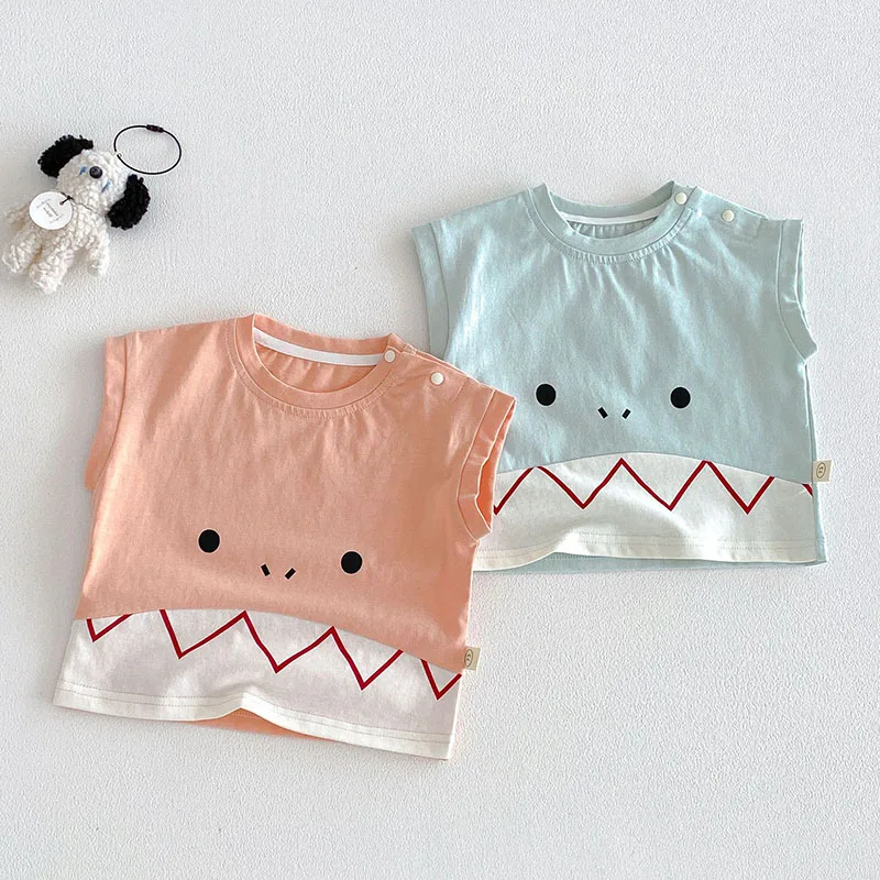 MILANCEL Camiseta sin mangas de dinosaurios para niña verano - imagen 4