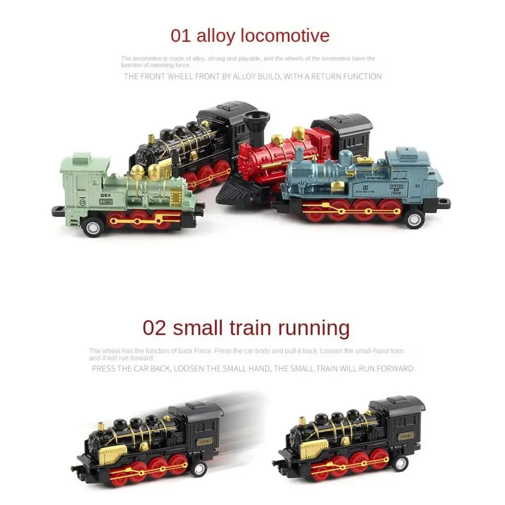 Tren de juguete de aleación 1:60 fundido a presión - Retro a vapor - imagen 5