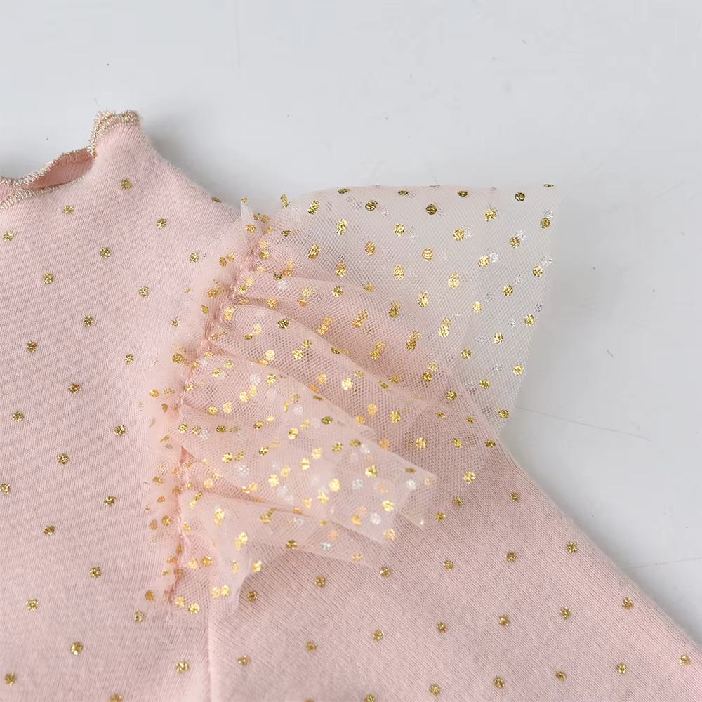 DXTON Vestido de Princesa Tul con Manga Voladora – Fiesta Otoño - imagen 5