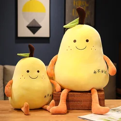 Peluche de pera suave con relleno de fruta para regalo