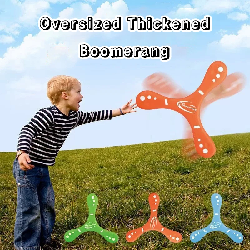 Boomerang grueso de gran tamaño para niños, juguete exterior resistente - imagen 4