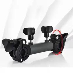 Soporte giratorio ajustable para sombrilla en silla de pesca