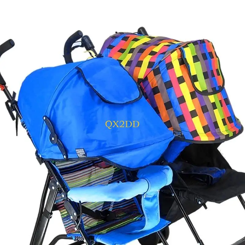 QX2D Toldo solar resistente para cochecito de bebé sin desgarros - imagen 4
