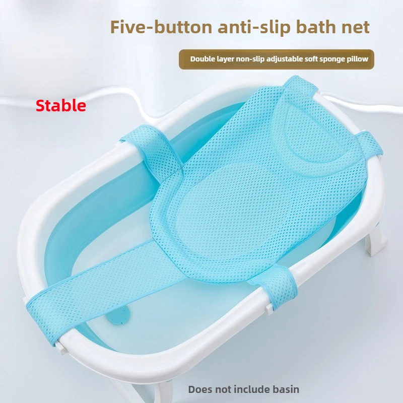 Bañera para bebé recién nacido con red y almohadilla lumbar - imagen 5