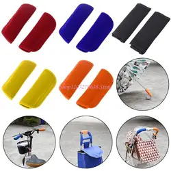 Funda protectora de cuero para el reposabrazos del cochecito bebé