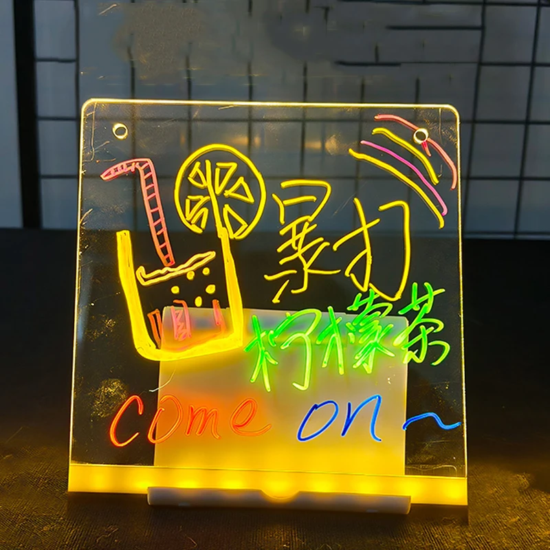 Pizarra LED luminosa acrílica para dibujar con luz mágica Montessori - imagen 3