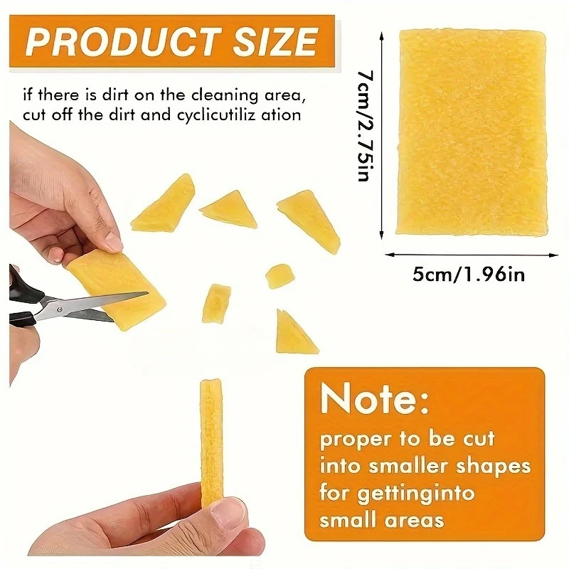 Paños limpieza cuero y gamuza con goma de borrar para zapatos - imagen 2