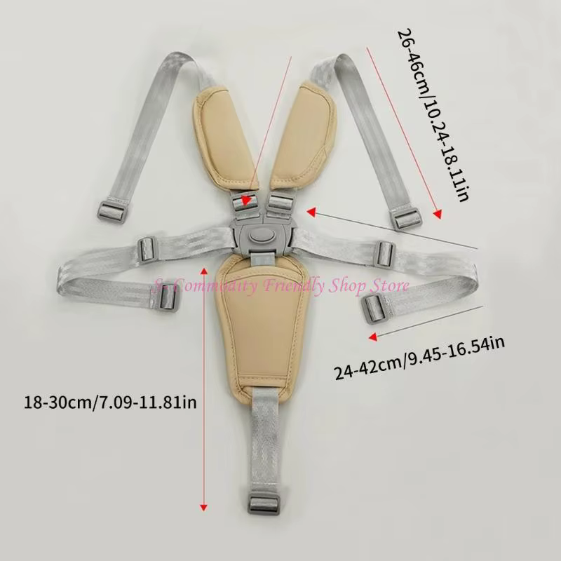 85ae Arnés de seguridad para cochecito con correas acolchadas - imagen 4