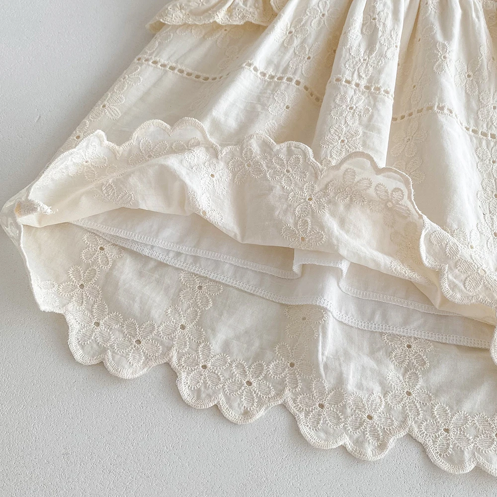 Vestido de verano con encaje para niñas – algodón transpirable - imagen 2
