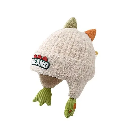 Gorro con capucha de dinosaurio para días fríos