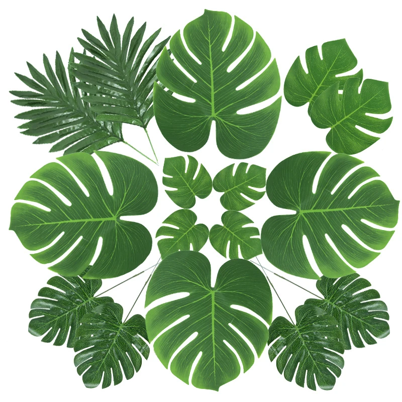 Palmas artificiales para decoración rústica de habitación infantil